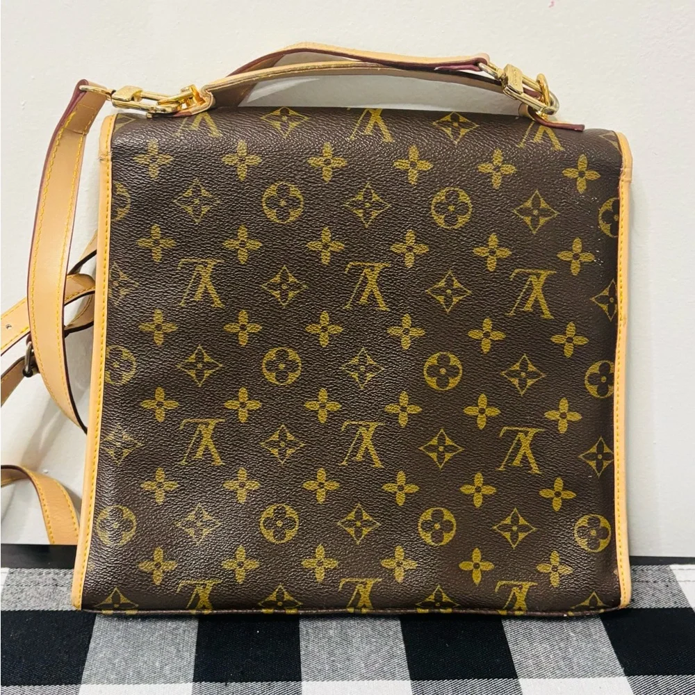 Louis Vuitton Monogram Brown and Gold Handbag - Picture 6 of 6
